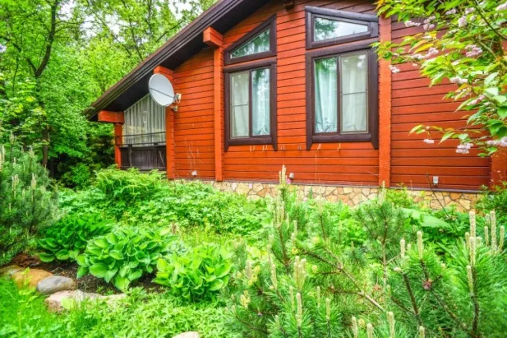 Дом из клееного бруса на дольшом лесном участке в Жавронках. - Фото 14
