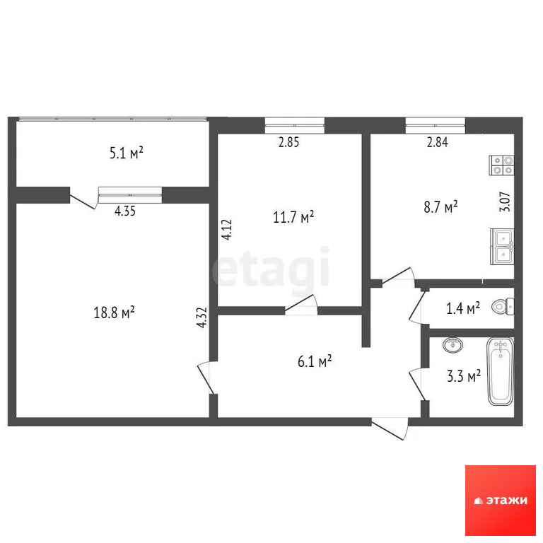 Продажа квартиры, Новофедоровка, Сакский район, ул. Севастопольская - Фото 20