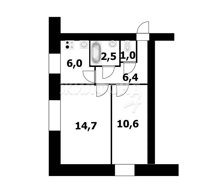 Продажа квартиры, Устьянцево, Барабинский район, ул. Центральная - Фото 0