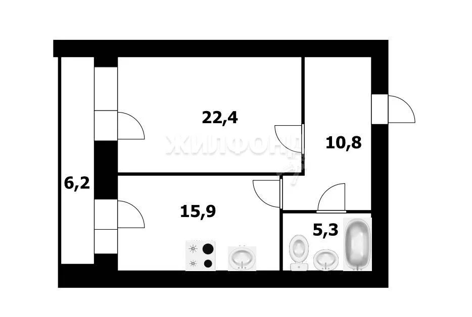 Продажа квартиры, Новосибирск, ул. Серафимовича - Фото 14