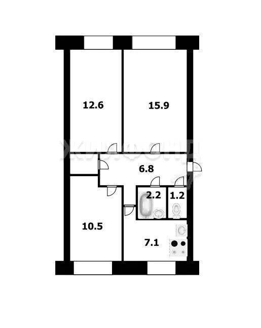 Продажа квартиры, Новосибирск, ул. Лейтенанта Амосова - Фото 15