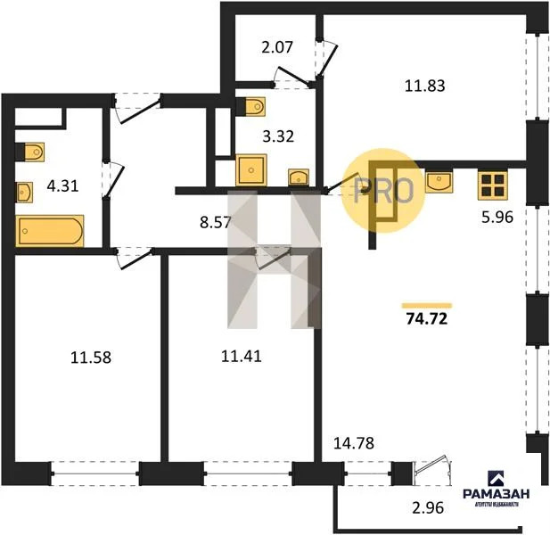 Продажа квартиры в новостройке, Казань, м. Проспект Победы, ул. ... - Фото 1
