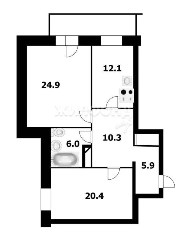 Продажа квартиры, Новосибирск, ул. Дачная - Фото 23