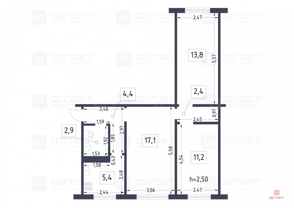 Продажа квартиры, Чернышевка, Высокогорский район, ул. Центральная - Фото 6
