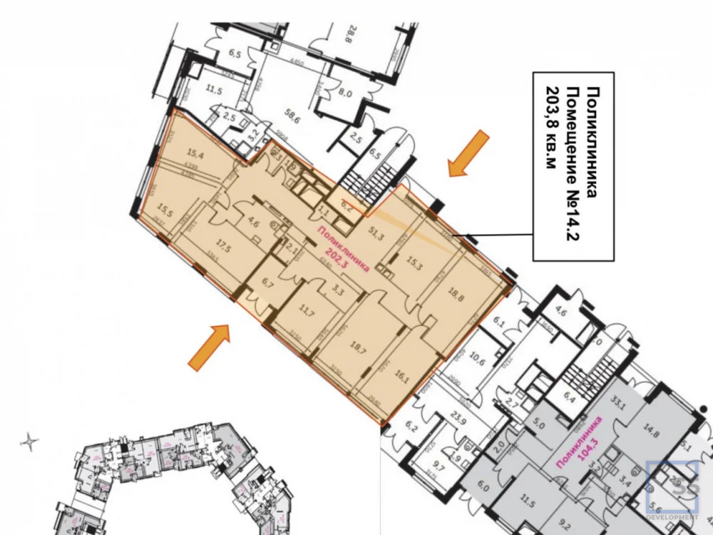 Продажа торгового помещения, м. Медведково, Датский квартал жилой ... - Фото 15