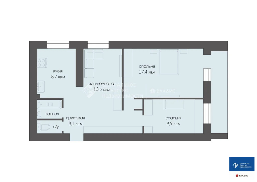 Продажа квартиры, Рязань, ул. Бирюзова - Фото 17