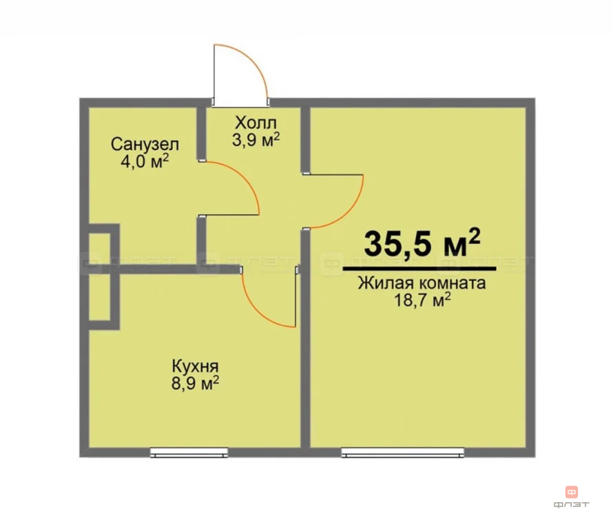 Продажа квартиры, Куюки, Пестречинский район, 22-й Квартал - Фото 11