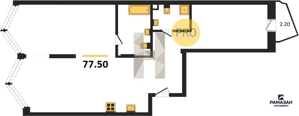 Продажа квартиры в новостройке, Казань, м. Суконная слобода, ул. ... - Фото 1