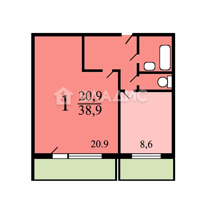 Москва, Домодедовская улица, д.6к2, 1-комнатная квартира на продажу - Фото 17