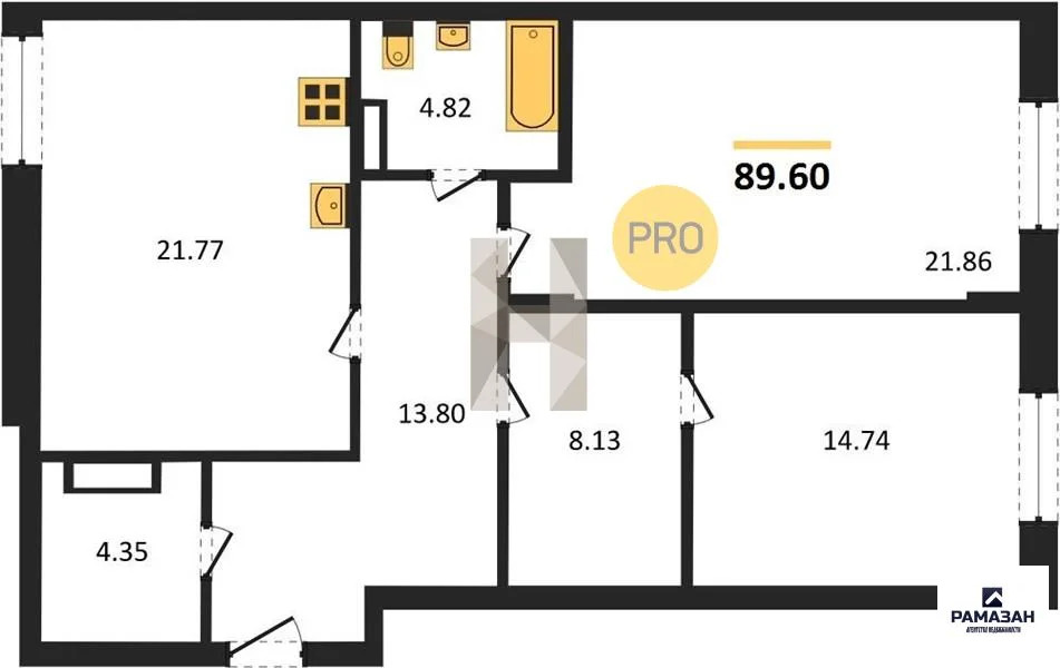Продажа квартиры в новостройке, Казань, Генерала Ерина ул. - Фото 1
