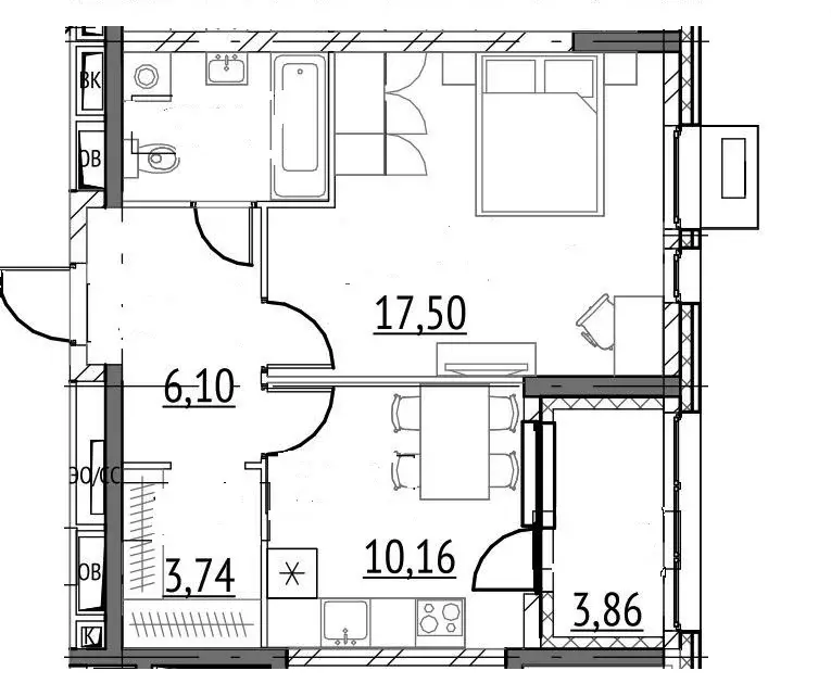 Продаю 1-шку г.о.Одинцово, р.п. Новоивановское, Можайское ш, д. 55 - Фото 18