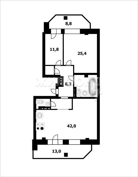 Продажа квартиры, Новосибирск, ул. Галущака - Фото 29