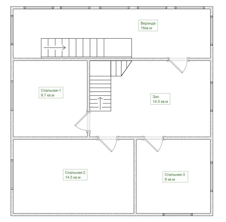 Дача 95,6 м2 на участке 6 сот. - Фото 23