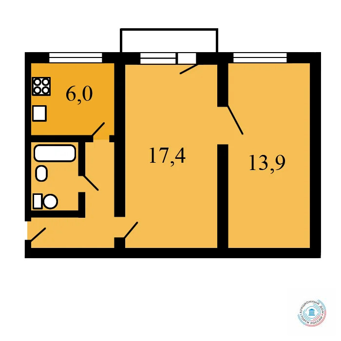 Продается квартира, 43 м - Фото 3