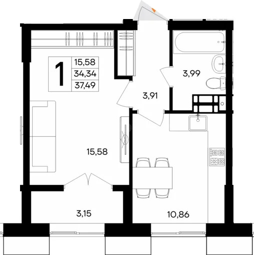 Продажа квартиры в новостройке, Севастополь, ул. Мате Залки - Фото 1