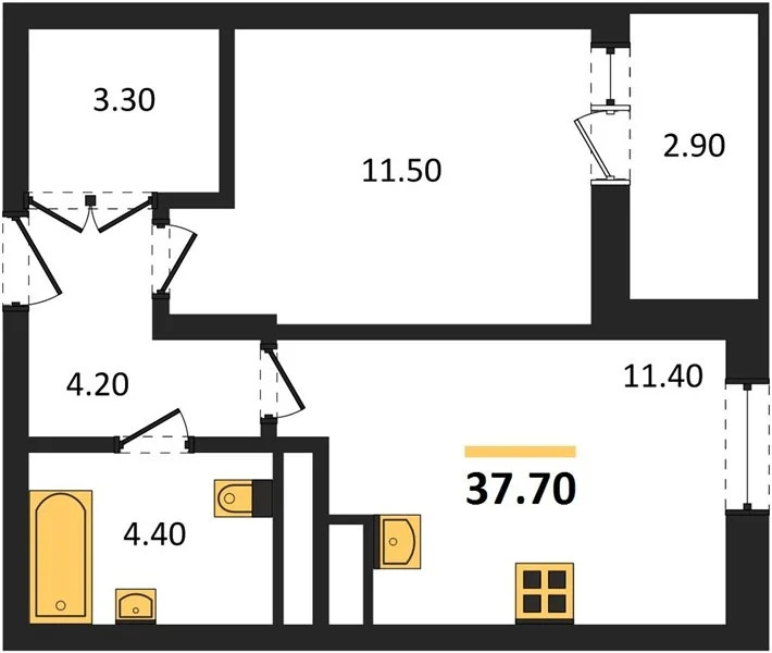 Продается квартира, 37.7 м - Фото 2