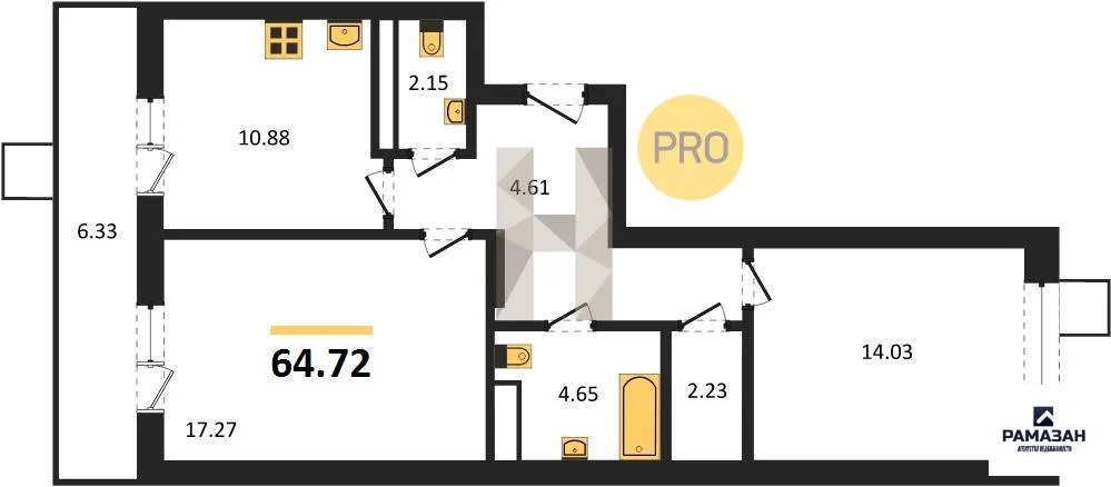 Продажа квартиры в новостройке, Казань, м. Горки, ул. Патриса Лумумбы - Фото 1