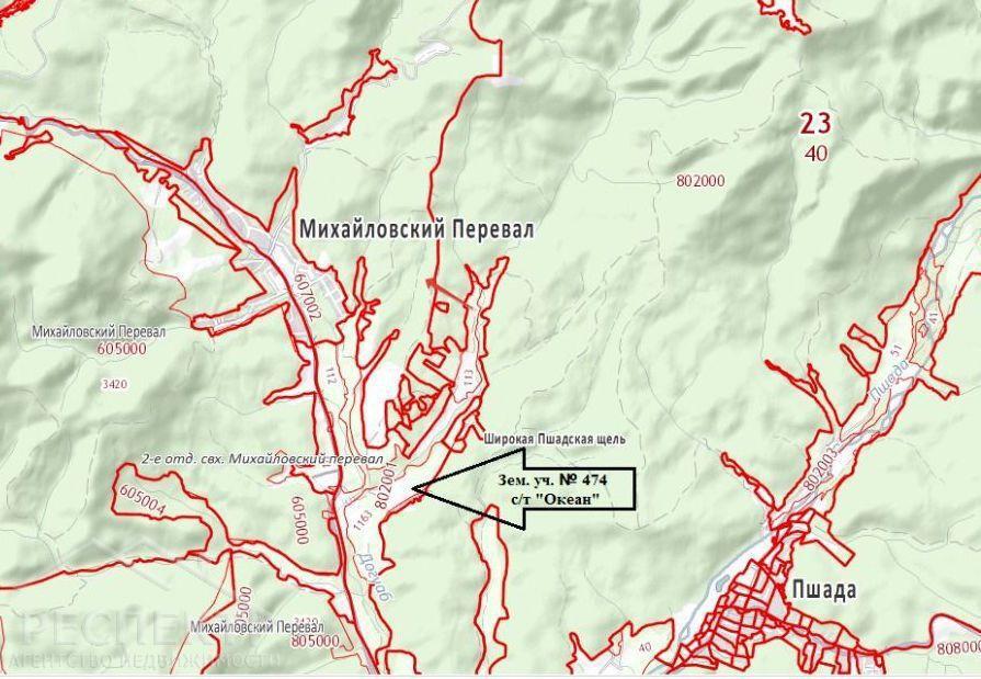 Карта пшада геленджик