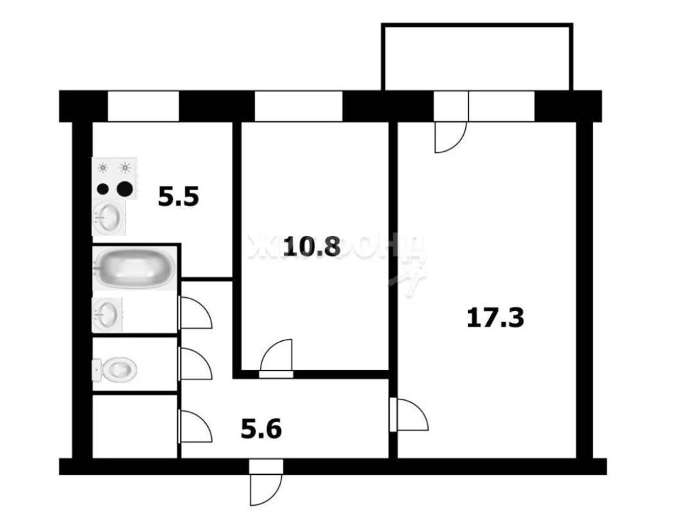 Продажа квартиры, Новосибирск, ул. Ударная - Фото 12