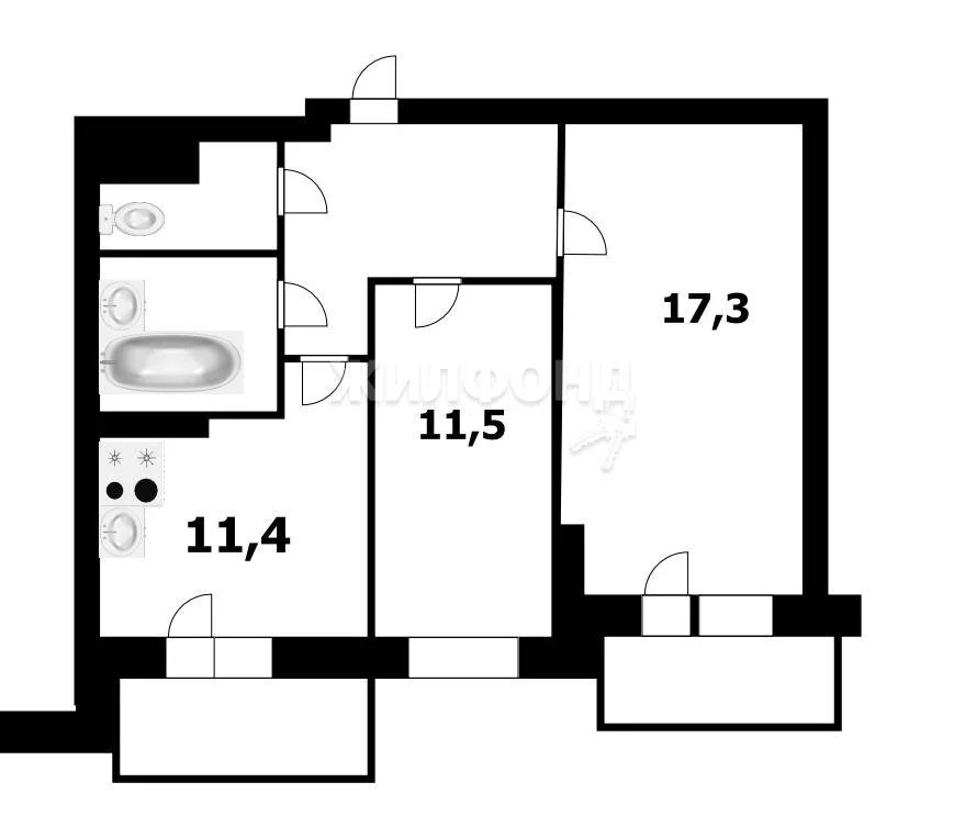 Продажа квартиры, Новосибирск, ул. Бородина - Фото 16