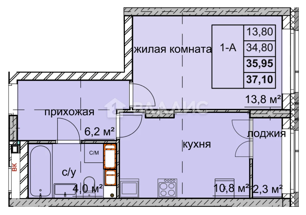 , городской округ Нижний Новгород, Нижний Новгород, микрорайон ... - Фото 0