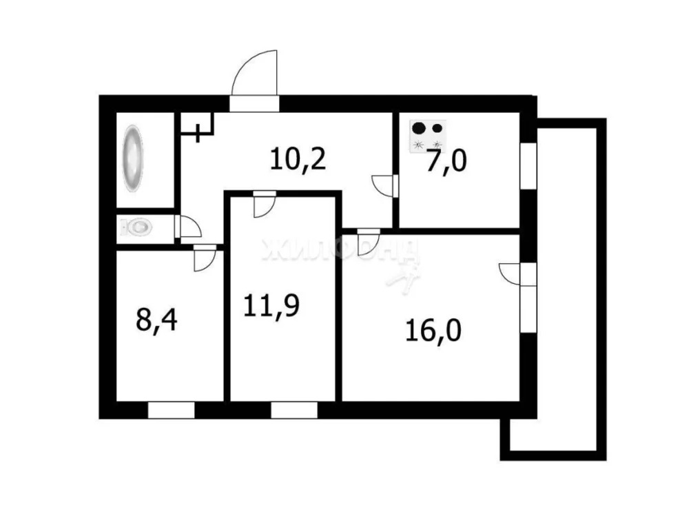 Продажа квартиры, Новолуговое, Новосибирский район, 3-й квартал - Фото 13