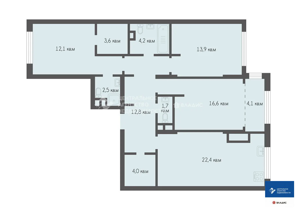 Продажа квартиры, Рязань, улица Александра Полина - Фото 25