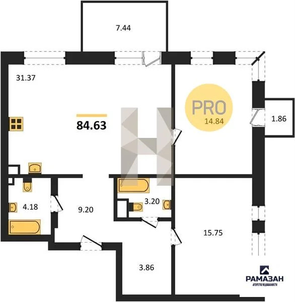 Продажа квартиры в новостройке, Усады, Лаишевский район, Горизонт ул. - Фото 1