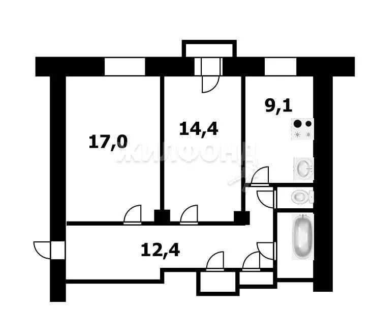 Продажа квартиры, Новосибирск, ул. Богдана Хмельницкого - Фото 17