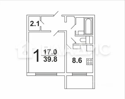 Москва, Полярная улица, д.22к4, 1-комнатная квартира на продажу - Фото 34