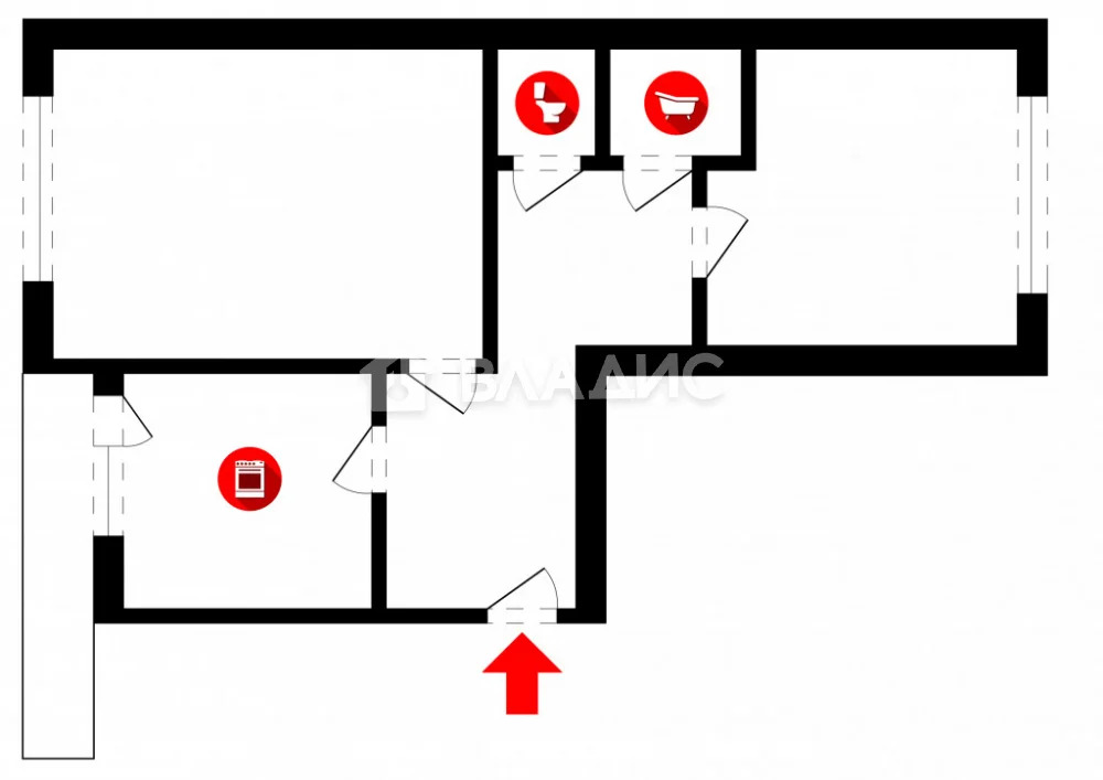 Собинский район, Собинка, улица Мира, д.2А, 2-комнатная квартира на ... - Фото 19