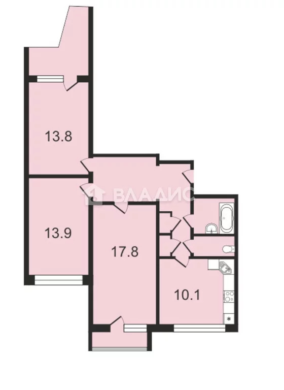 Москва, Ленинский проспект, д.129к3, 3-комнатная квартира на продажу - Фото 11