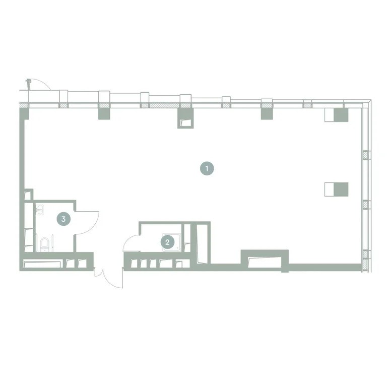 Продажа офиса 92.5 м2 - Фото 3