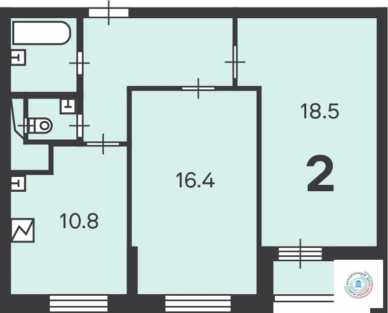 Продается квартира, 58.8 м - Фото 10