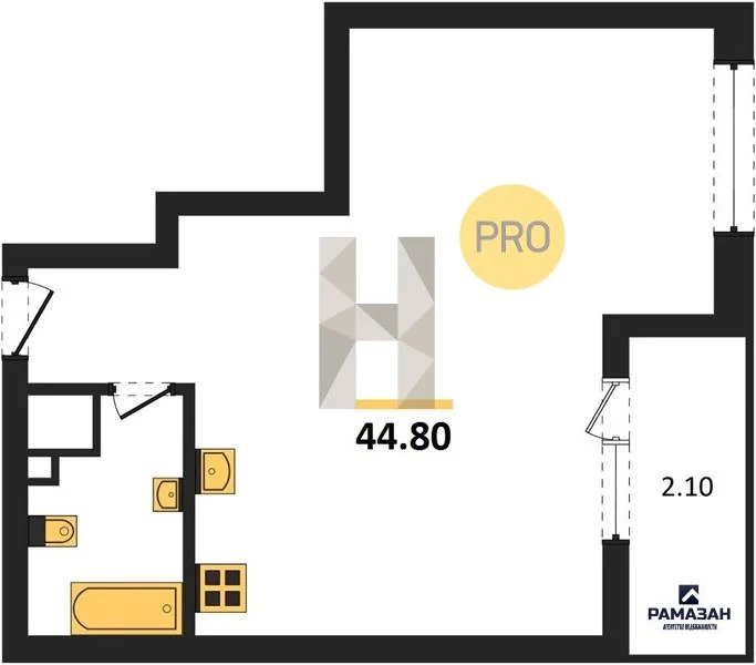 Продажа квартиры в новостройке, Казань, м. Суконная слобода, ул. ... - Фото 1