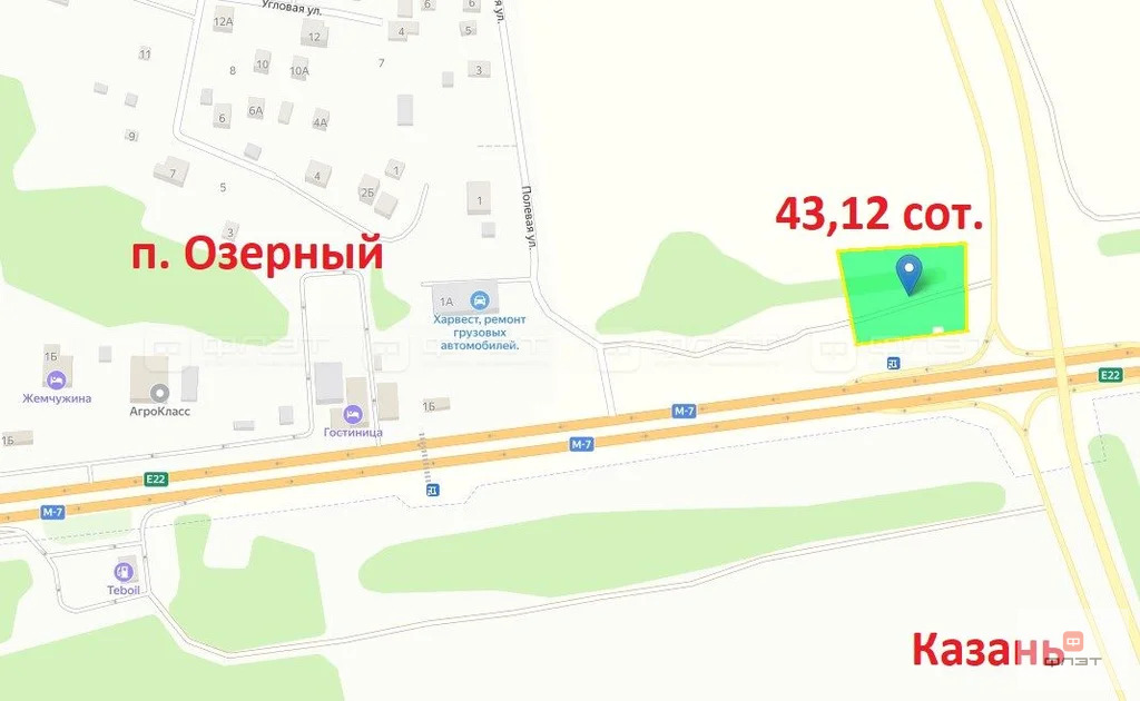 Продажа участка, Озерный, Высокогорский район, ул. Полевая - Фото 3