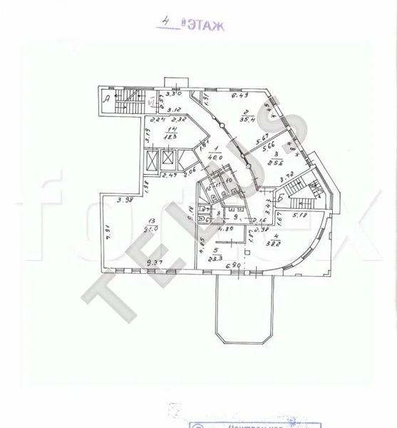 м Таганская Пестовский переулок 2756м2 Аренда офиса (ном. объекта: ... - Фото 13