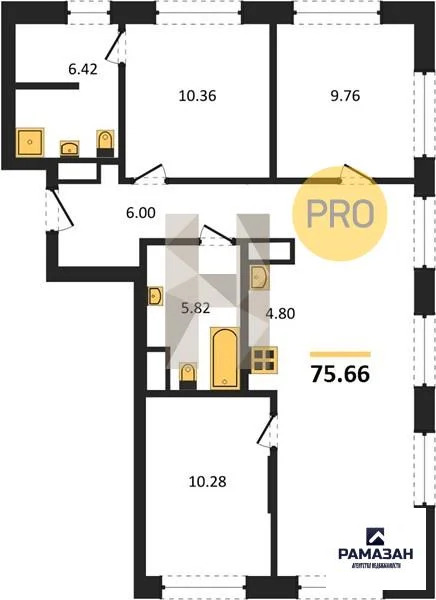 Продажа квартиры в новостройке, Казань, м. Проспект Победы, ... - Фото 1