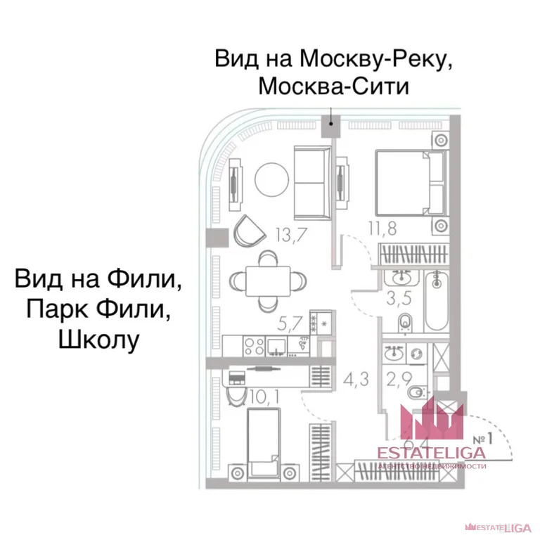 Продажа квартиры в новостройке, Кутузовский проезд - Фото 2