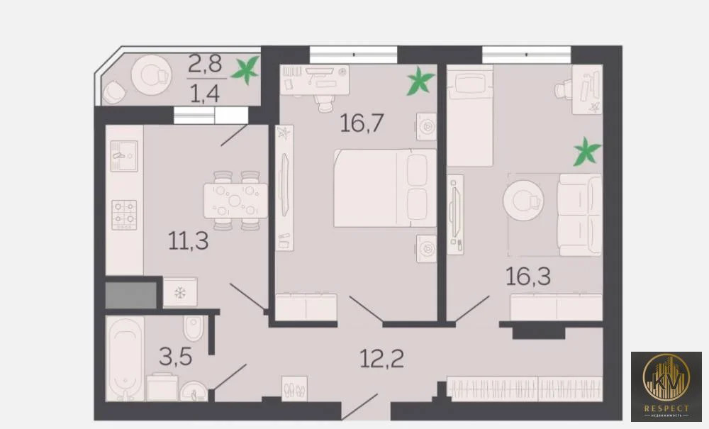 Продажа квартиры, Пятигорск, Пальмиро Тольятти ул. - Фото 1