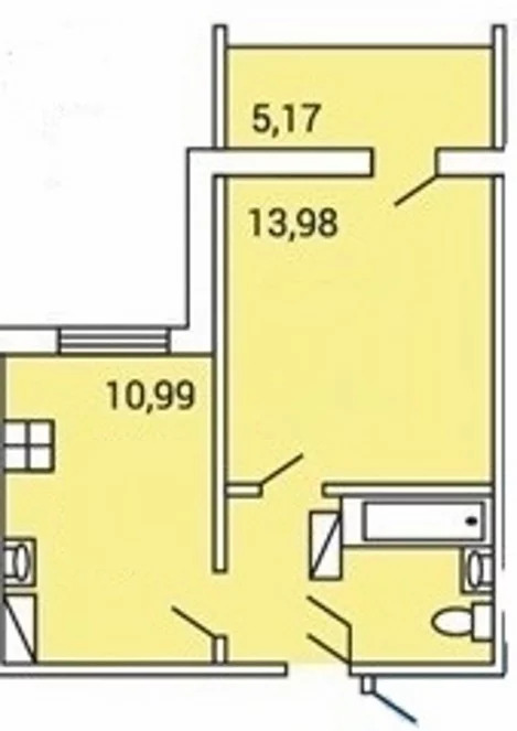 Продается квартира, 36.86 м - Фото 1