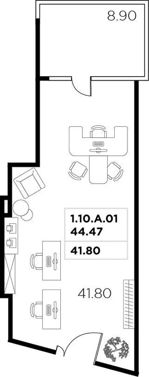 Продажа офиса 50.7 м2 - Фото 3