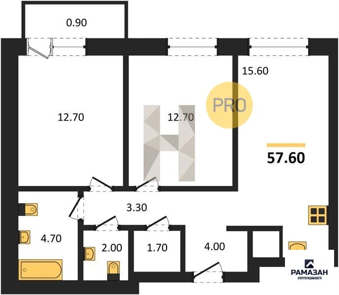 Продажа квартиры в новостройке, Казань, м. Горки, ул. Родины - Фото 1