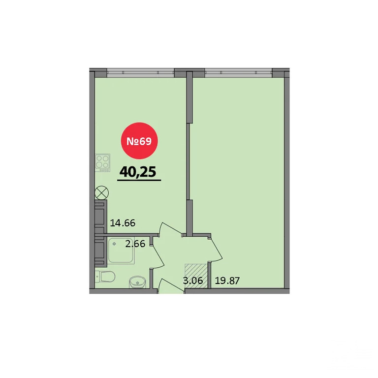 Продажа квартиры в новостройке, Черноморское, Черноморский район, ул. ... - Фото 2