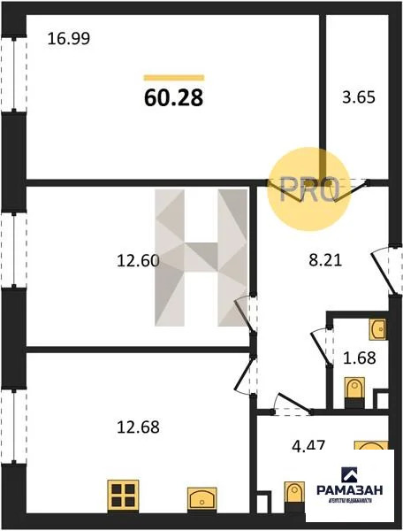 Продажа квартиры в новостройке, Казань, м. Горки, ул. Бухарская - Фото 1