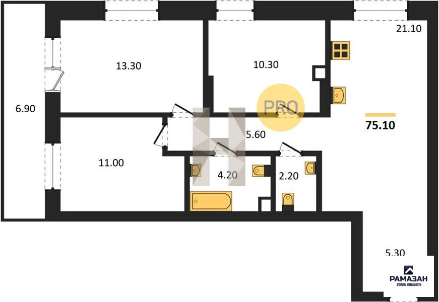 Продажа квартиры в новостройке, Казань, м. Козья слобода, ул. ... - Фото 1