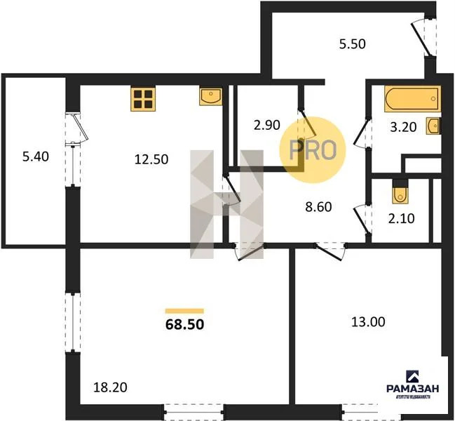 Продажа квартиры в новостройке, Набережные Челны, Набережночелнинский ... - Фото 1