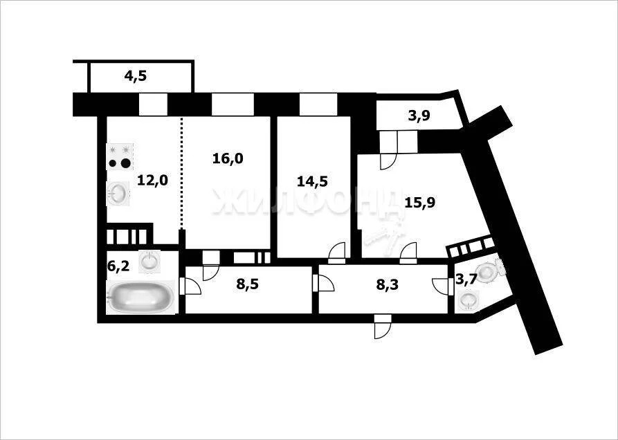 Продажа квартиры, Новосибирск, ул. Николаева - Фото 10