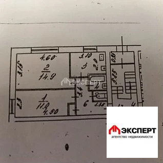 2-комнатная квартира, пос. Елизаветино - Фото 5