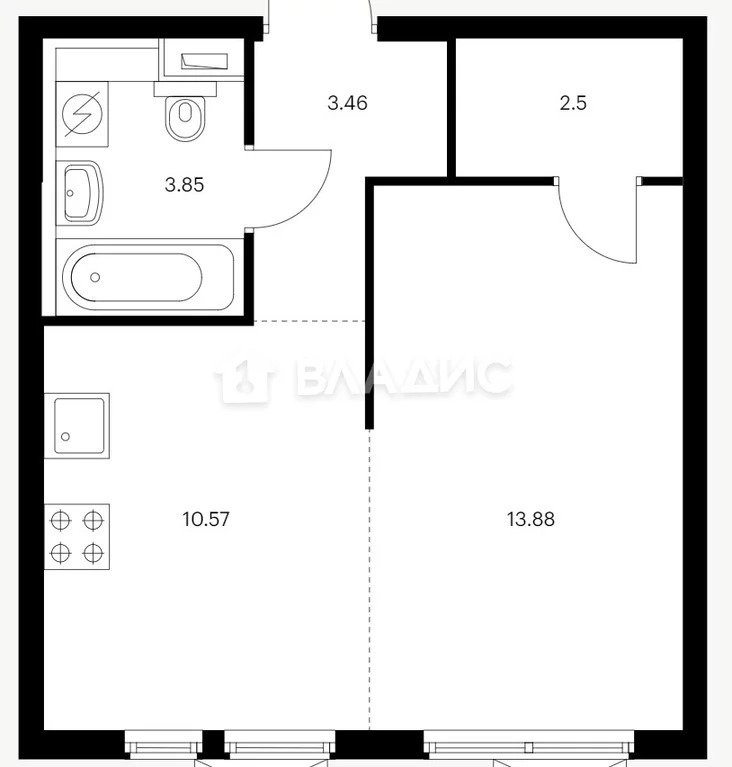 Москва, Перовское шоссе, д.2к3, 1-комнатная квартира на продажу - Фото 3